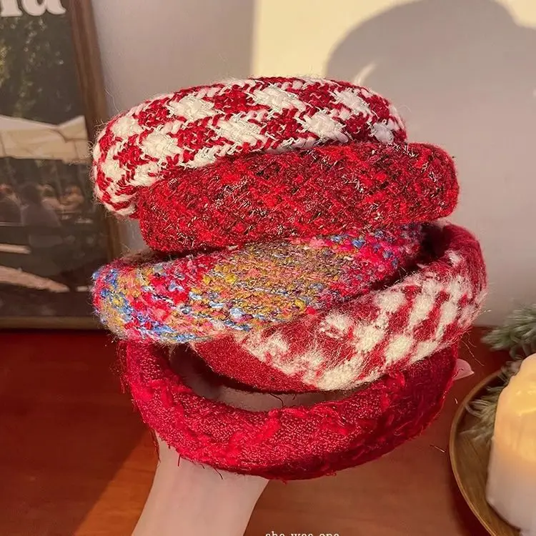Red High-Skull New Year Hairband for Women — feature 9
