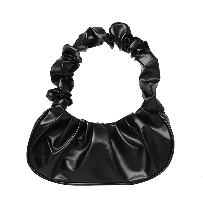 Pink Ruffled Shoulder Bag for Women - Image 20