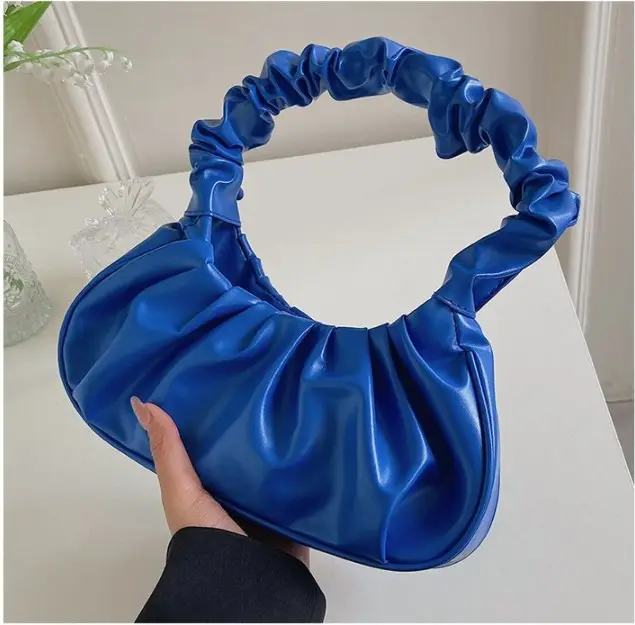 Pink Ruffled Shoulder Bag for Women - Image 12