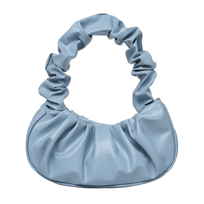 Pink Ruffled Shoulder Bag for Women - Image 4