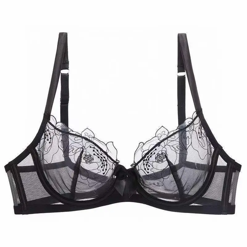 French Style Lace Bra Suit Women Sexy Big Chest Small — feature 11