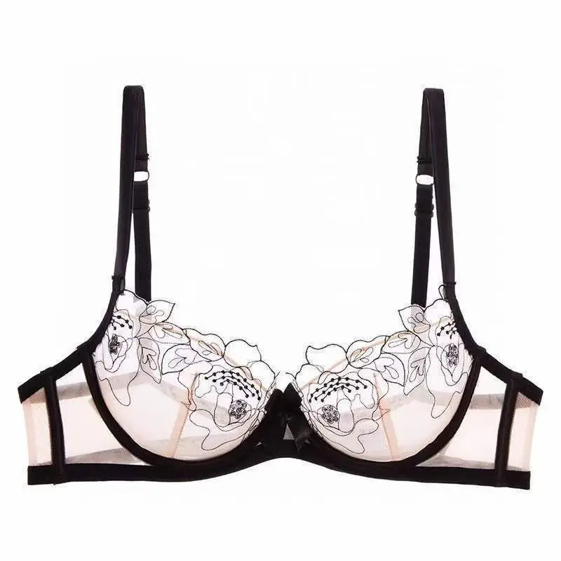 French Style Lace Bra Suit Women Sexy Big Chest Small — feature 9