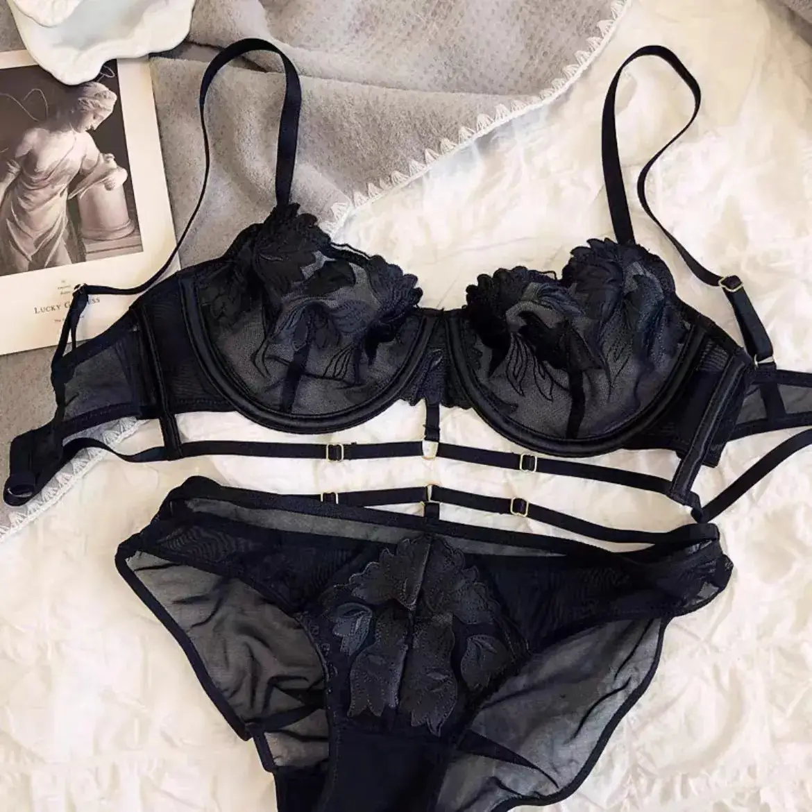 Ultra-Thin Lace Push Up Underwear for Women - Image 5