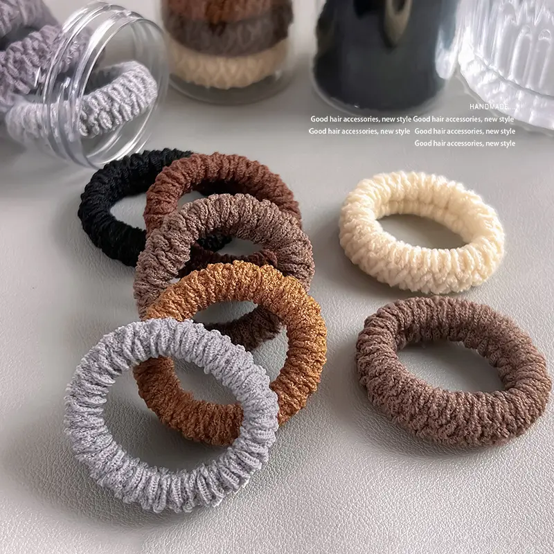 Warm Barrel Hair Bands for Winter, Multi Color, High Elastic, Thickened, Warm, All-Match - Image 9