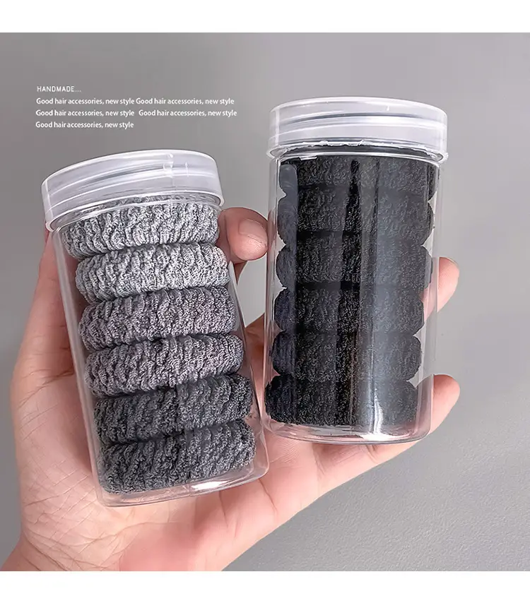 Warm Barrel Hair Bands for Winter, Multi Color, High Elastic, Thickened, Warm, All-Match — feature 10