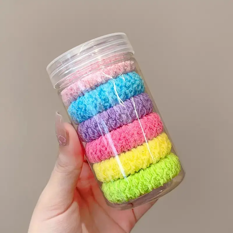 Warm Barrel Hair Bands for Winter, Multi Color, High Elastic, Thickened, Warm, All-Match - Image 5