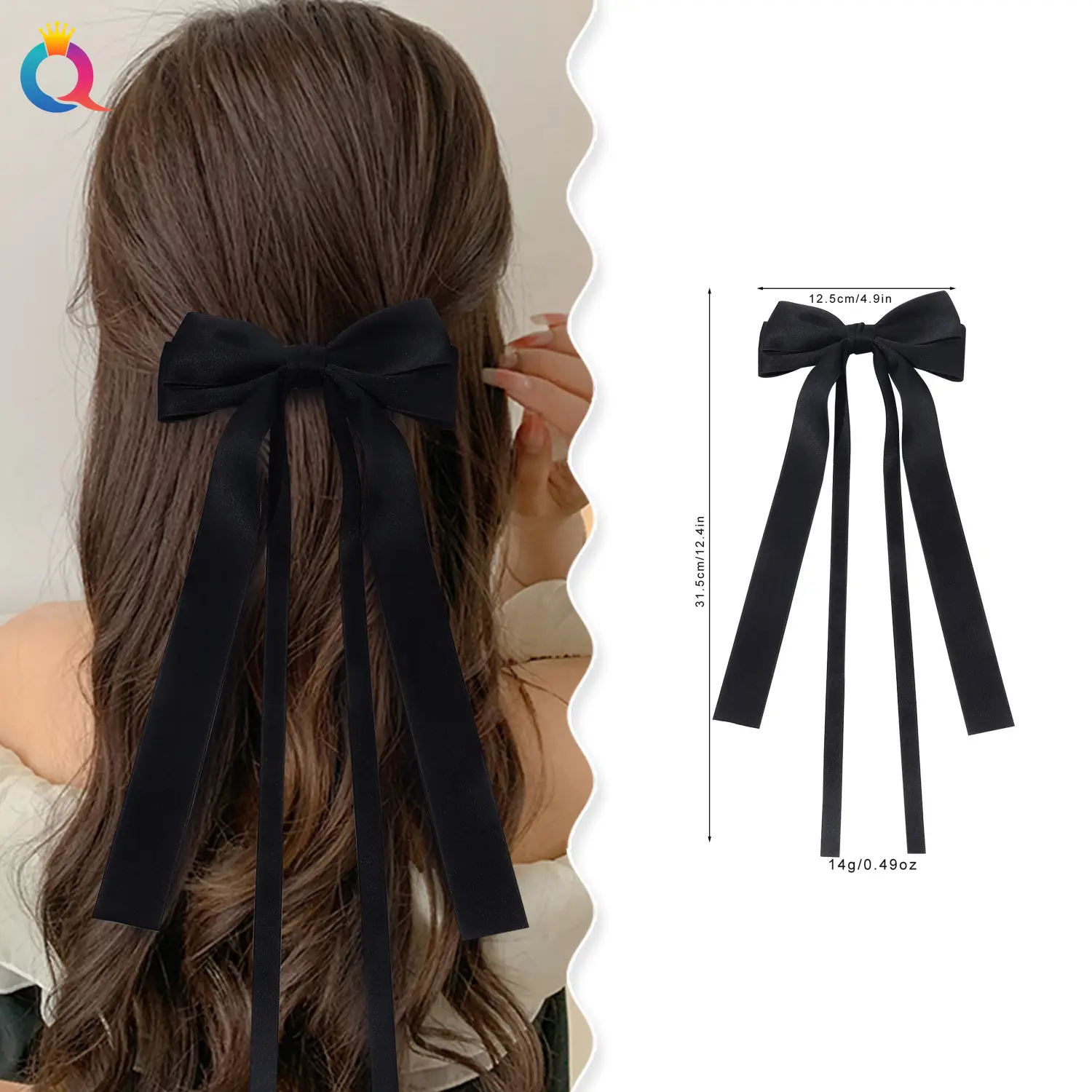 Pink Bow Ribbon Hairpin for Girls - Image 14