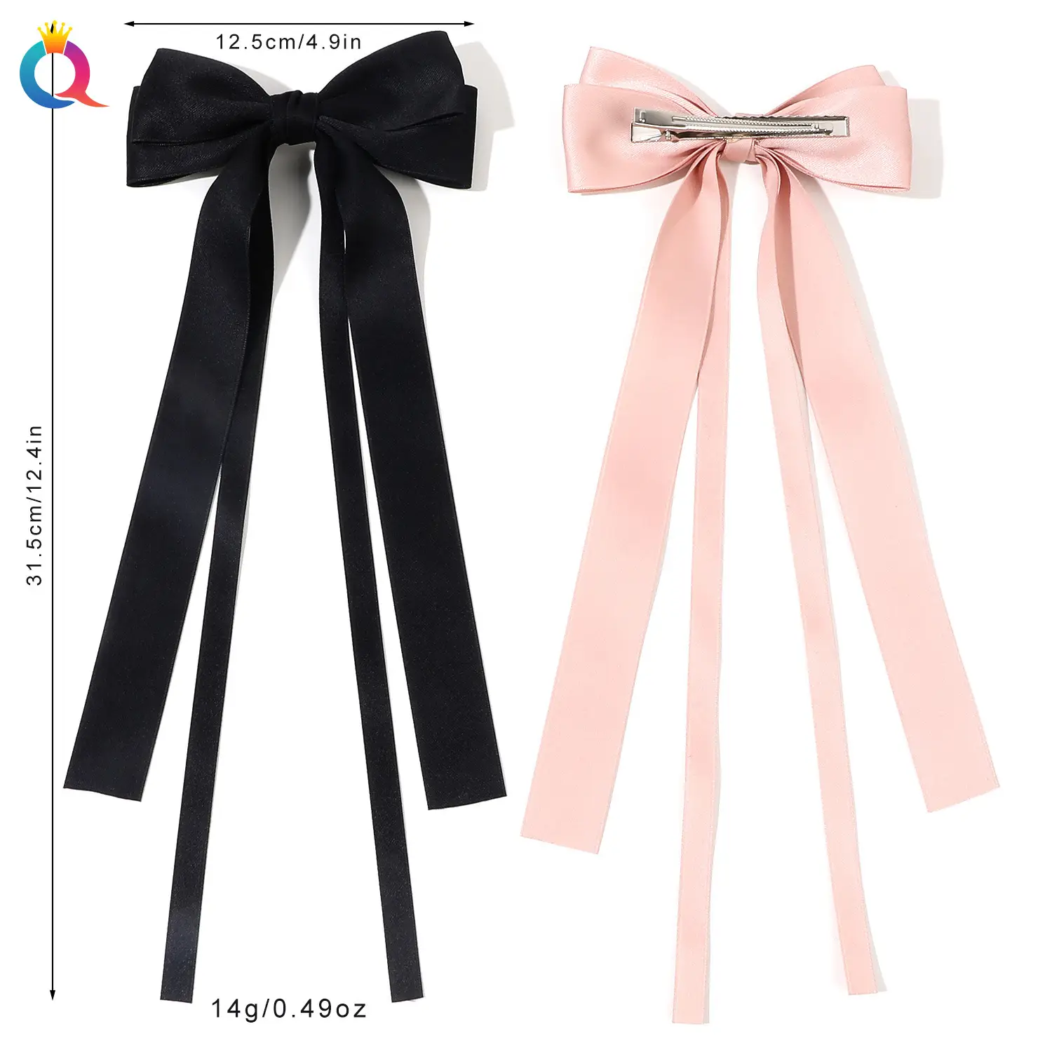 Pink Bow Ribbon Hairpin for Girls — feature 19