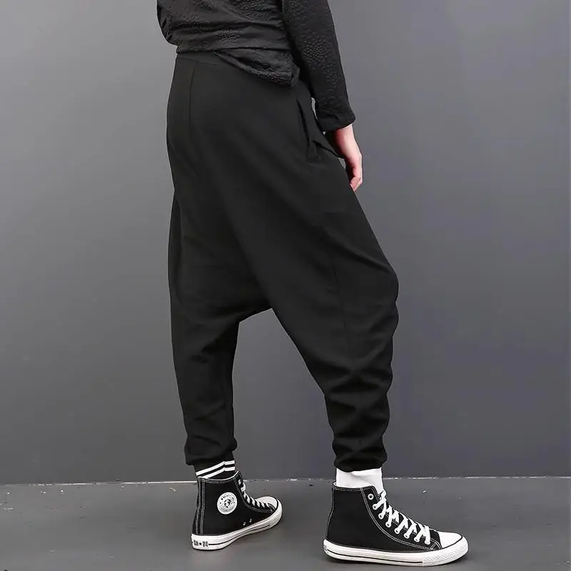 Men Black Harem Pants Casual Skinny Loose Fit 2023 — feature 5