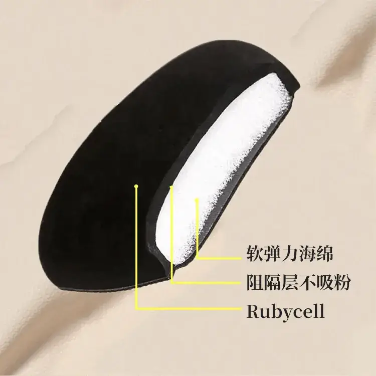 Black Pineapple Powder Puff Cushion for Makeup Setting & Dry Use — feature 6