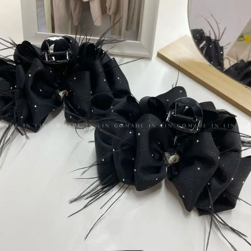 Black Butterfly Hairpin Bow Clip Back Head Accessories — feature 7