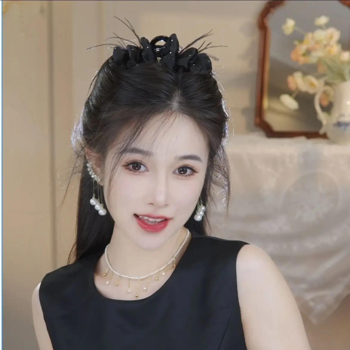 Black Butterfly Hairpin Bow Clip Back Head Accessories — feature 8