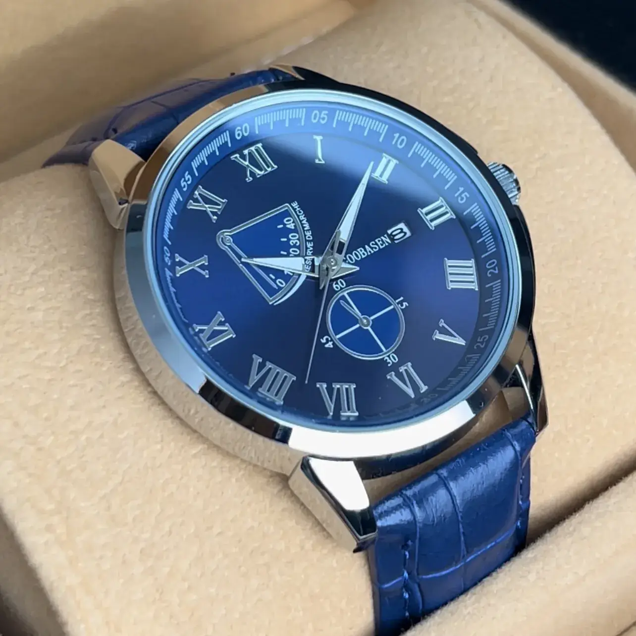 Guberson Quartz Men's Watch Waterproof Luminous Calendar