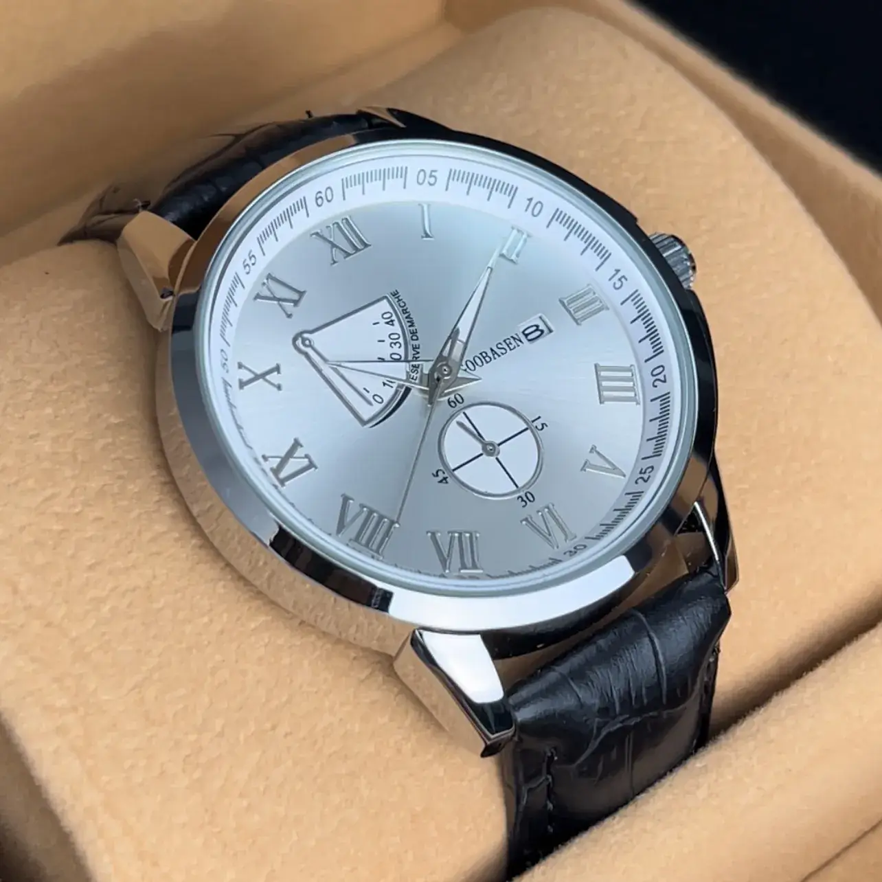 Guberson Quartz Men's Watch Waterproof Luminous Calendar - Image 3