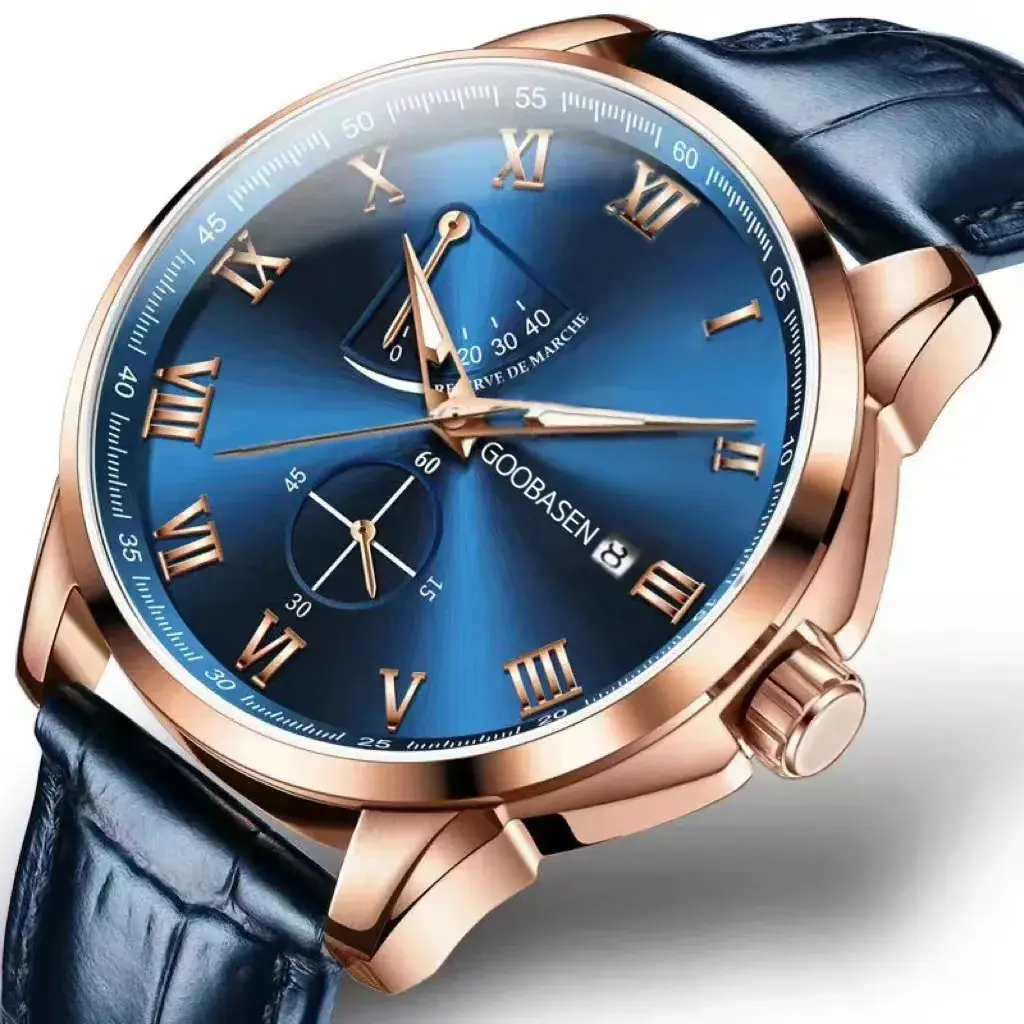 Guberson Quartz Men's Watch Waterproof Luminous Calendar - Image 5