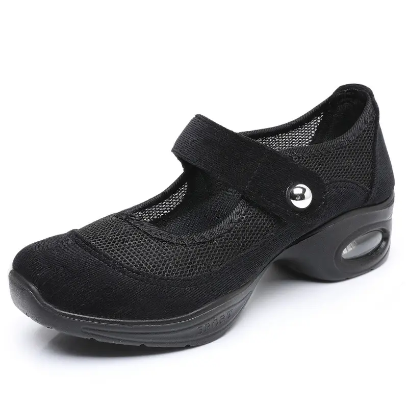 Dancing Shoes Women's Comfortable Soft Sole Square Dancing Women's Shoes Mesh Shoes for Moms Old Beijing Cloth Shoes Thick Sole Work Shoes - Image 7