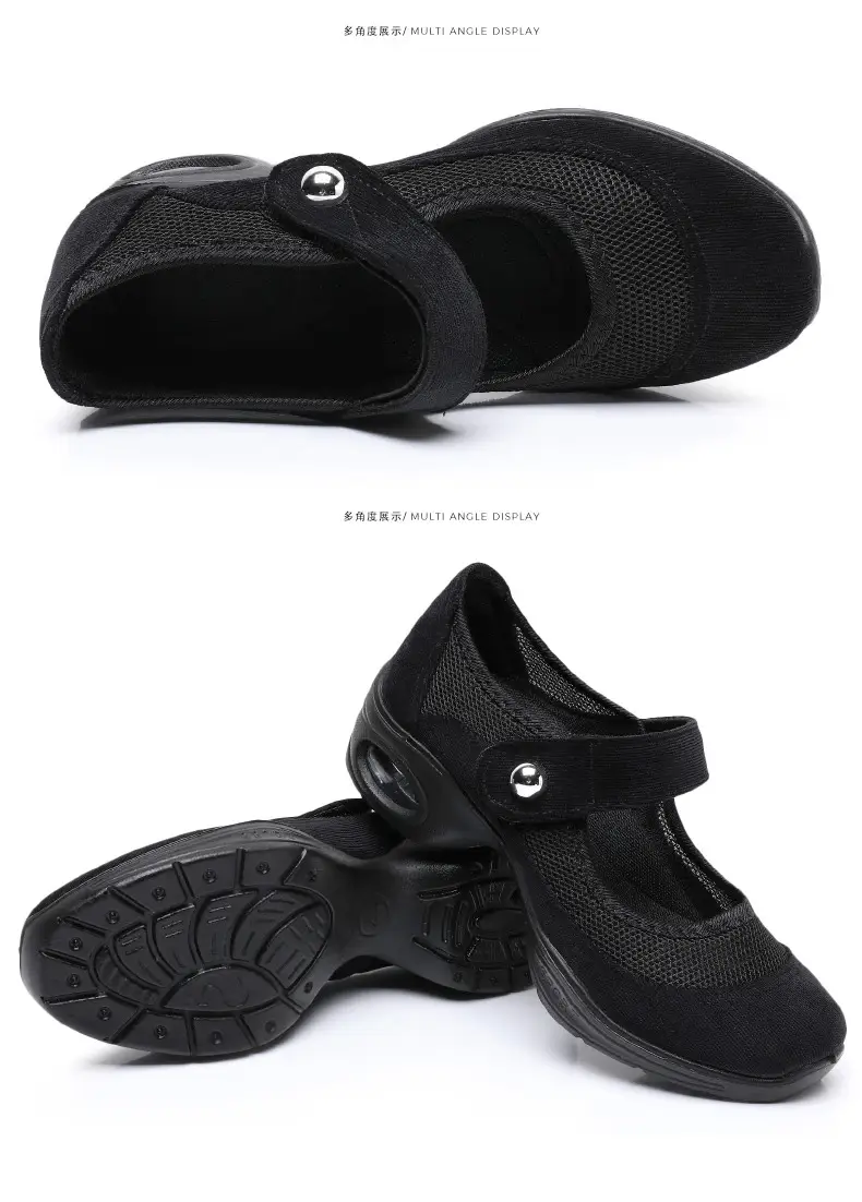 Dancing Shoes Women's Comfortable Soft Sole Square Dancing Women's Shoes Mesh Shoes for Moms Old Beijing Cloth Shoes Thick Sole Work Shoes — feature 33
