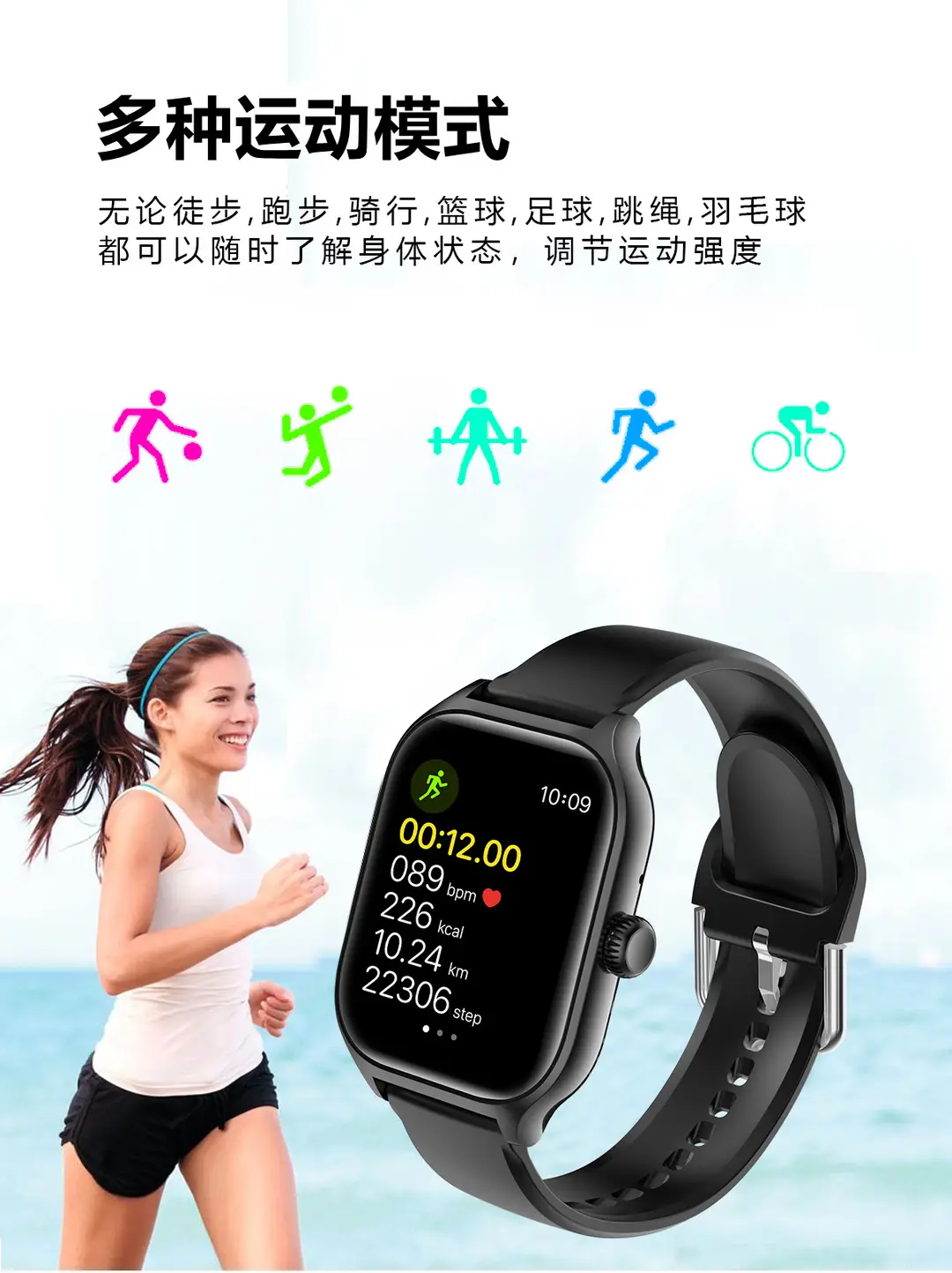 Gts4 Smart Watch Bluetooth Call Heart Rate Blood Pressure Blood Oxygen Sleep Monitoring Sos Information Reminder Sports Watch — feature 7