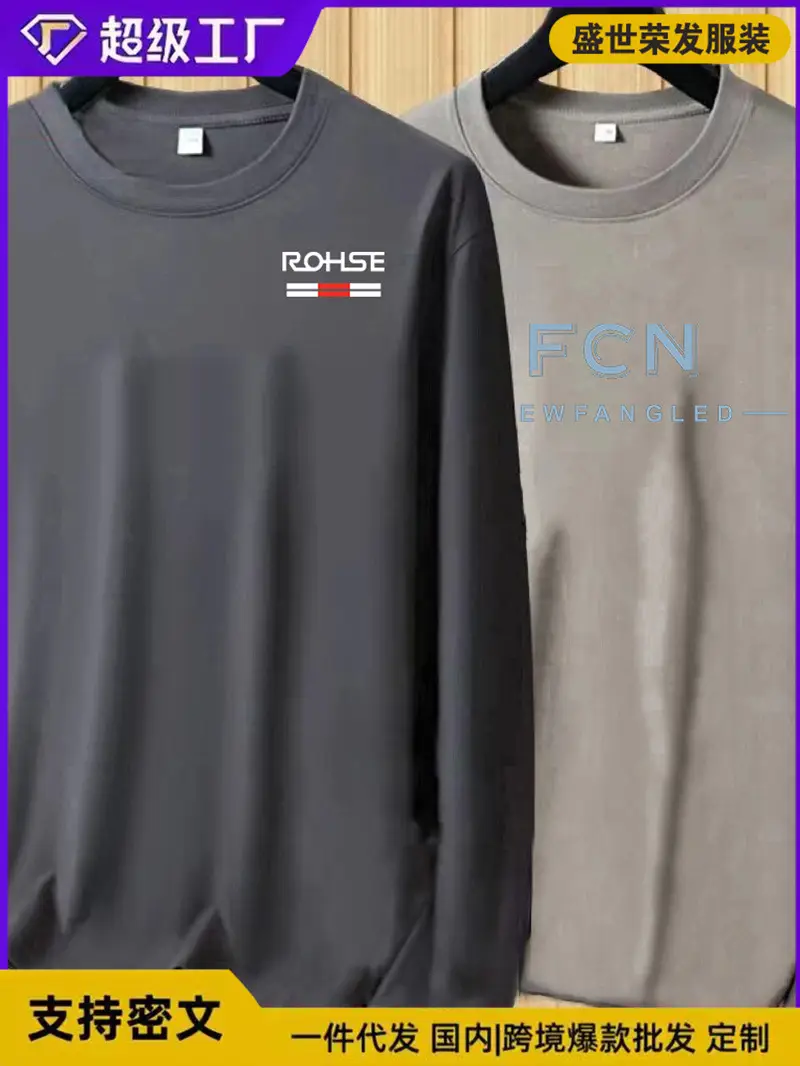 Men FCN Long Sleeve T-Shirt Blue Grey - Image 14