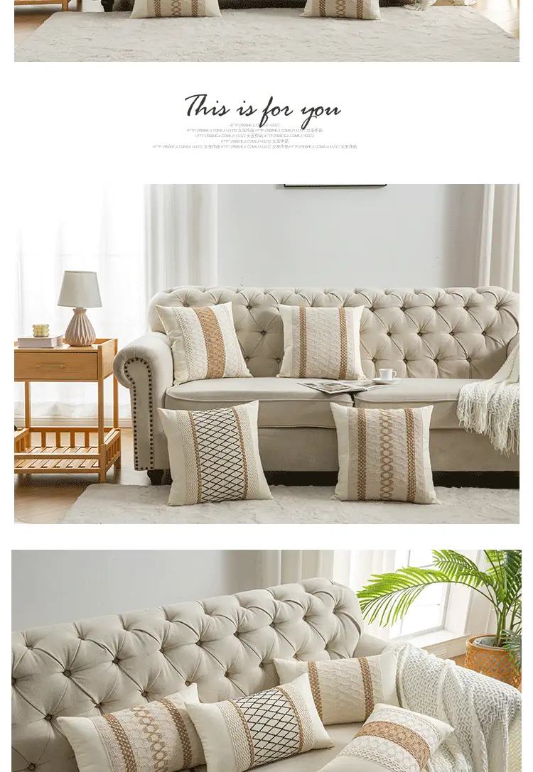 New Cotton Linen Boho Pillow Crossbody Sofa Decor — feature 9