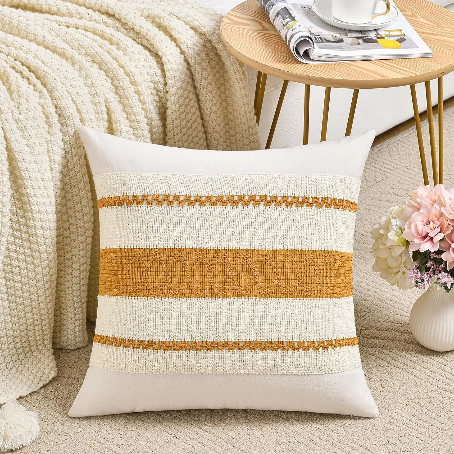 New Cotton Linen Boho Pillow Crossbody Sofa Decor - Image 18