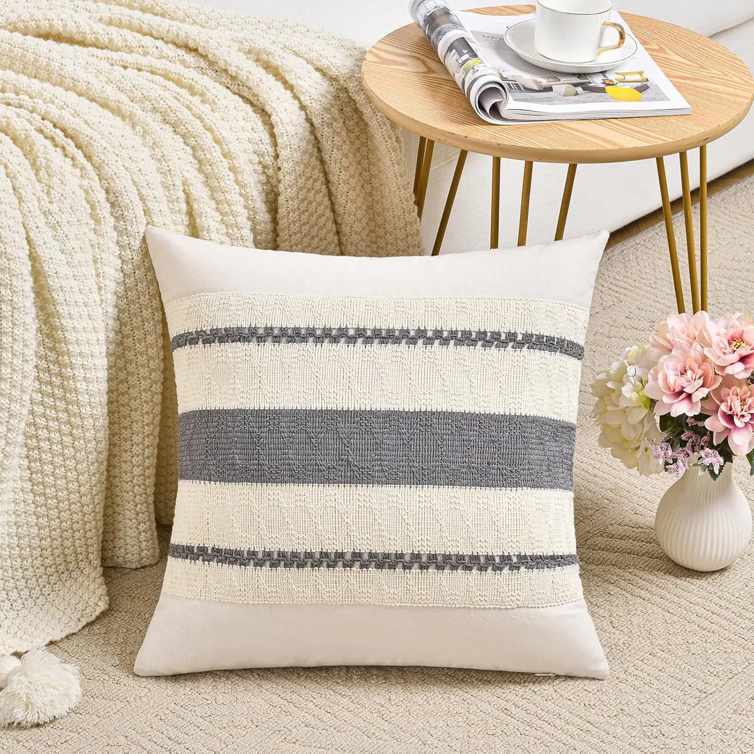 New Cotton Linen Boho Pillow Crossbody Sofa Decor - Image 20