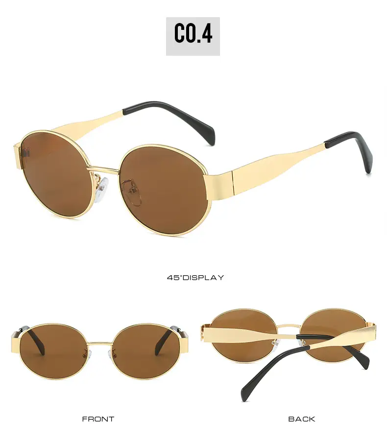 Black Round Metal Sunglasses for Men Women β feature 10