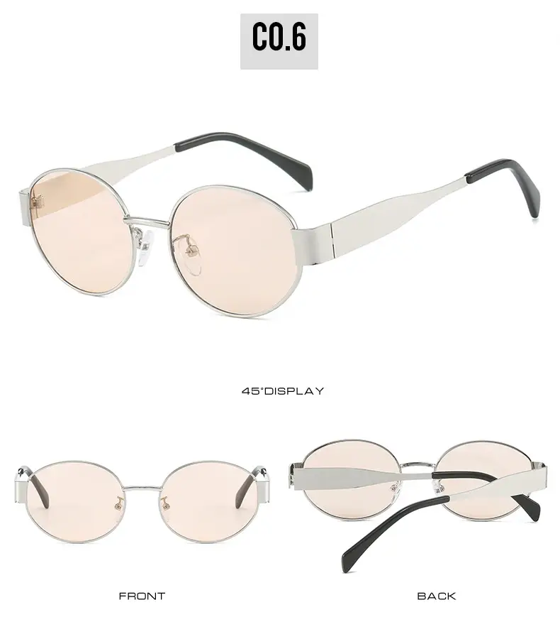 Black Round Metal Sunglasses for Men Women β feature 12