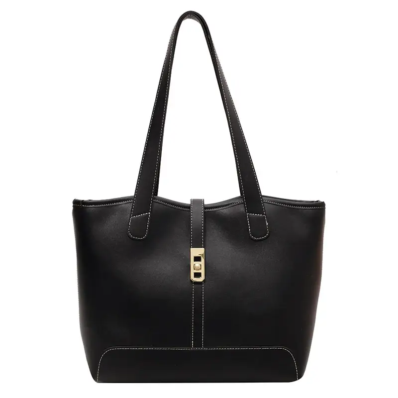 Women's Large Capacity Leather Tote Bag Shoulder Bag - Image 5