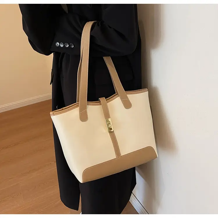 Women's Large Capacity Leather Tote Bag Shoulder Bag — feature 14