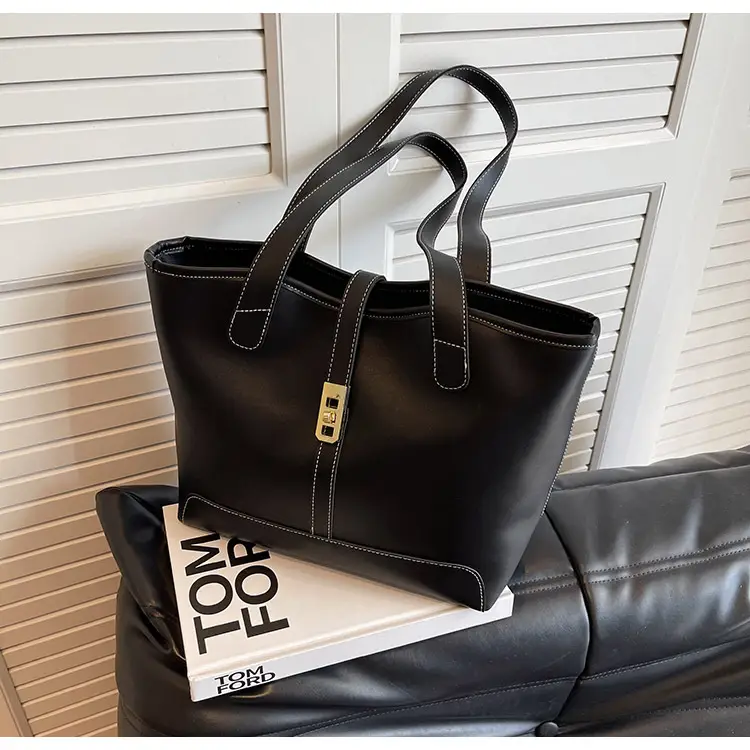 Women's Large Capacity Leather Tote Bag Shoulder Bag — feature 26