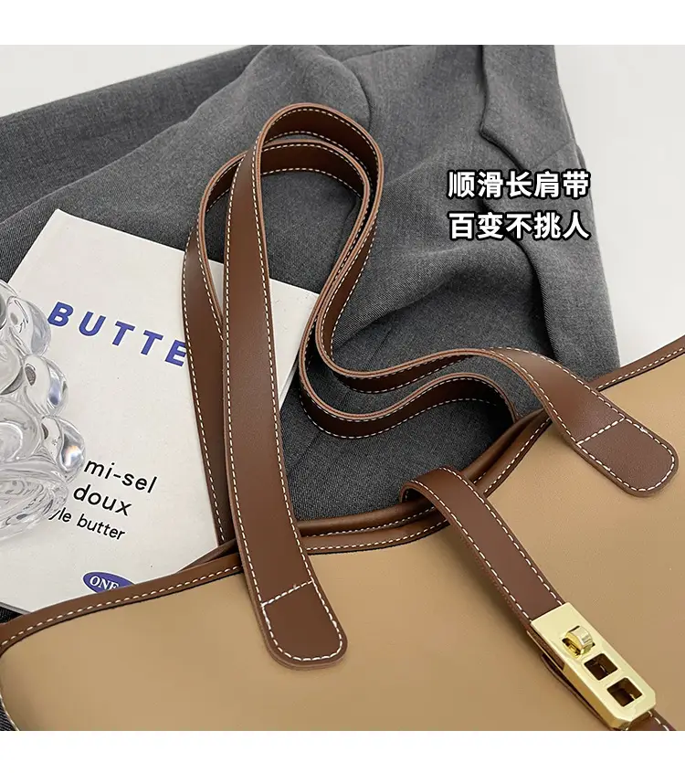 Women's Large Capacity Leather Tote Bag Shoulder Bag — feature 3