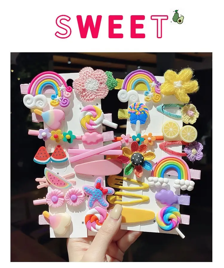 Cute Flower Side Clips for Girls Hair Accessories — feature 1