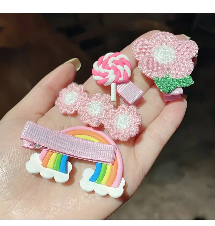 Cute Flower Side Clips for Girls Hair Accessories — feature 6