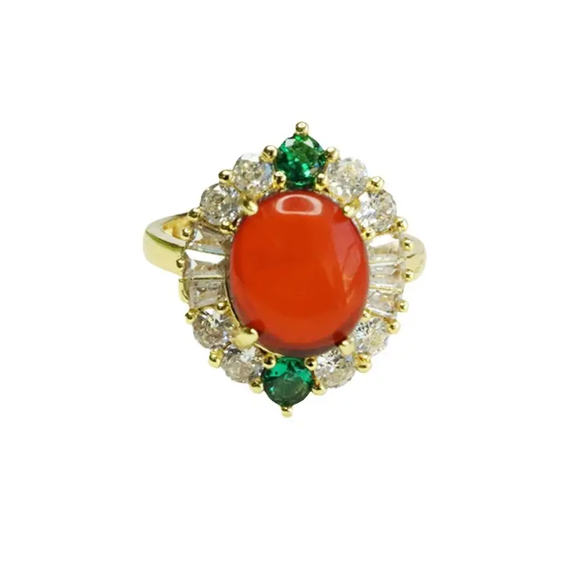 Amyrural Amber Claw Setting Ring for Women - Image 5