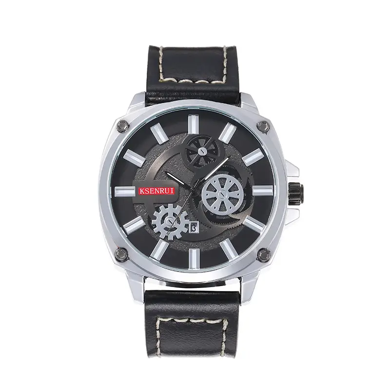 Kise Nui Quartz Leather Belt Watch with Open Face Design — feature 3
