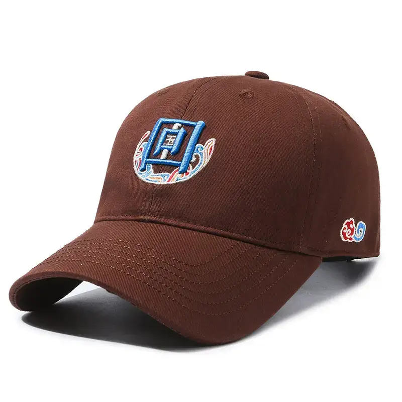 National Fashion Baseball Cap Women Streetwear Gray Embroidered - Image 6