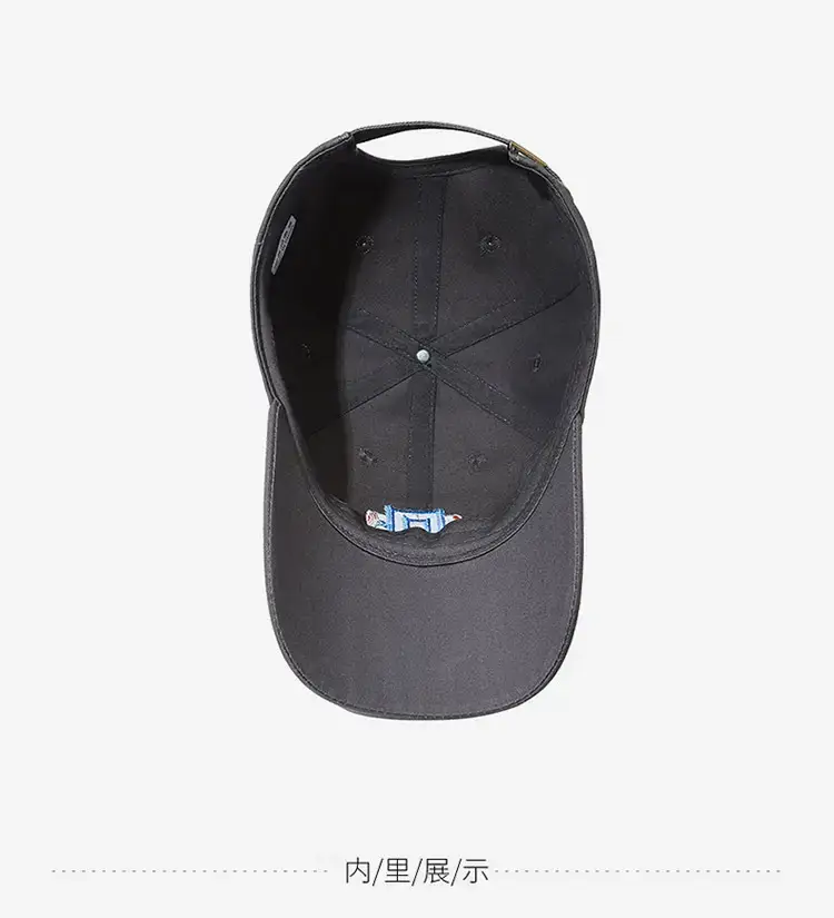 National Fashion Baseball Cap Women Streetwear Gray Embroidered — feature 12