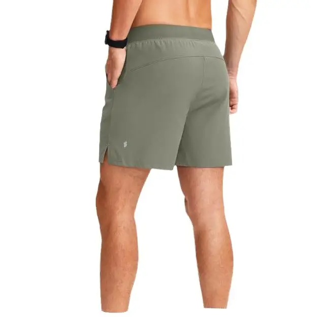 Men's Cotton Running Shorts Grey Black Zipper Quick Dry - Image 10