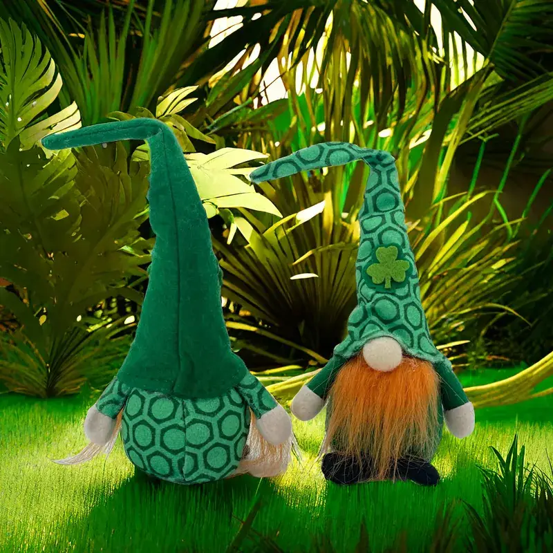 Green Irish Gnome Doll St. Patrick's Day Decor - Image 5