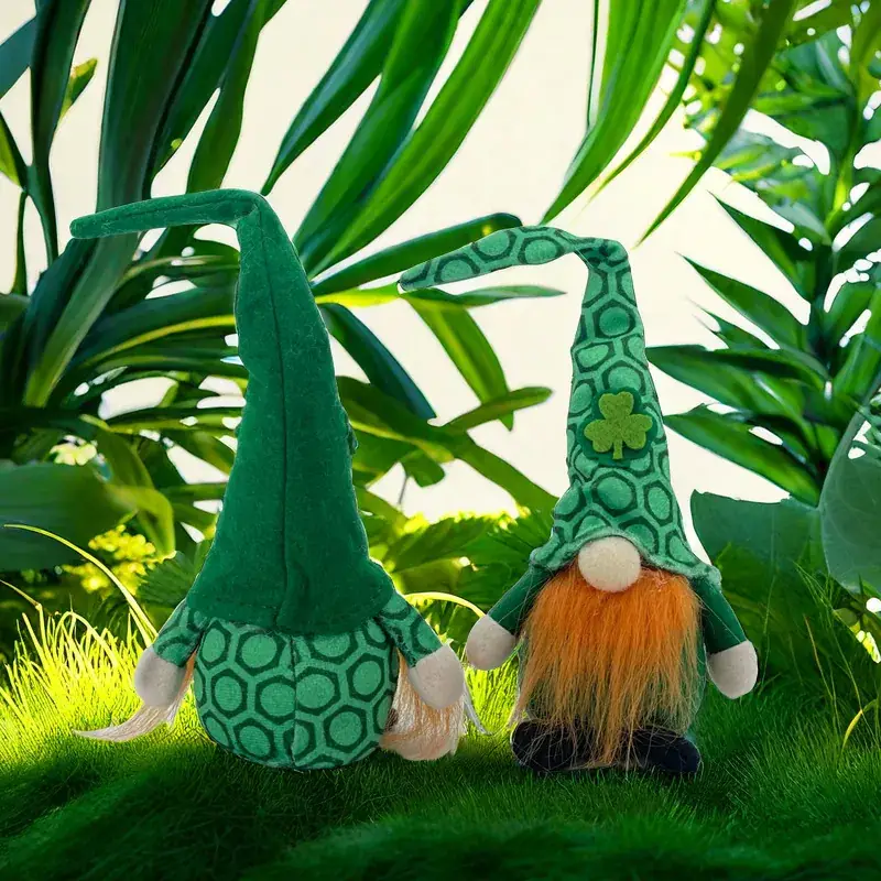 Green Irish Gnome Doll St. Patrick's Day Decor - Image 6