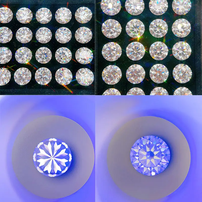 Moissanite Round Diamonds 8 Hearts & Arrows Wholesale Set - Image 2