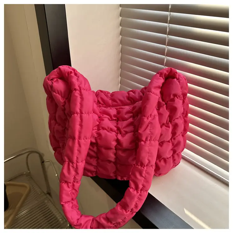 Black Pleated Bubble Shoulder Bag for Women — feature 23
