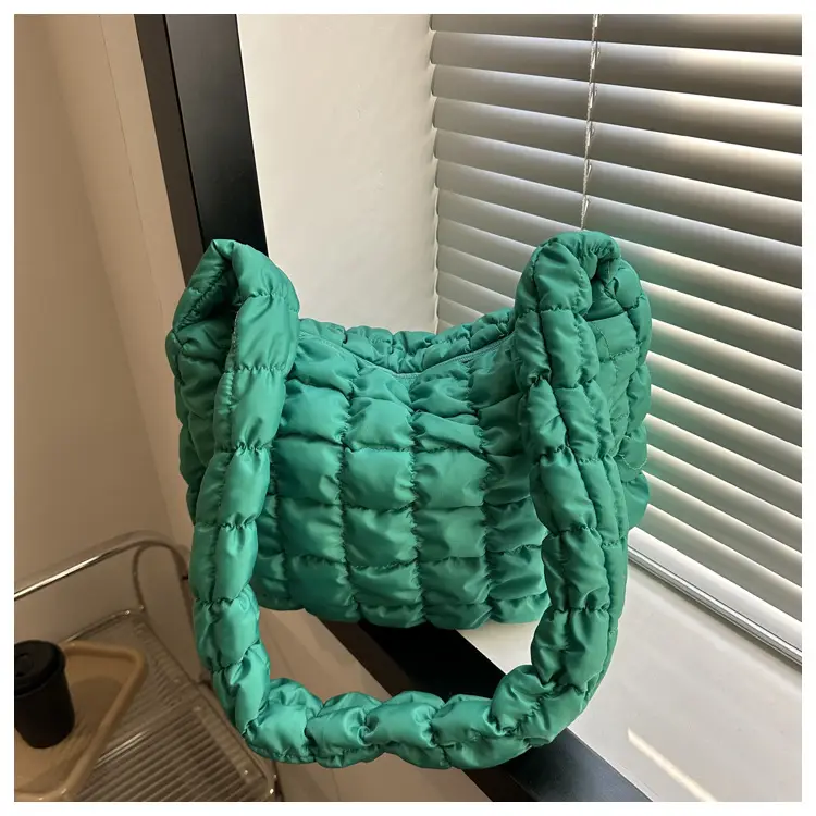 Black Pleated Bubble Shoulder Bag for Women — feature 26