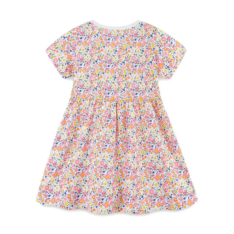 Girls Floral Princess Dress Summer New - Image 3