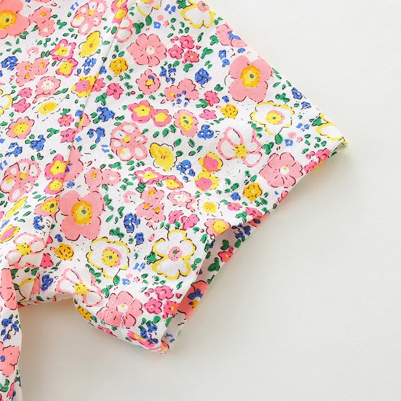 Girls Floral Princess Dress Summer New - Image 5