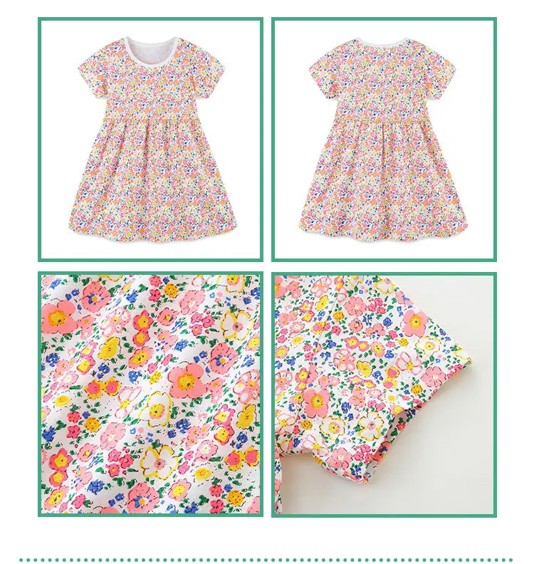 Girls Floral Princess Dress Summer New — feature 22