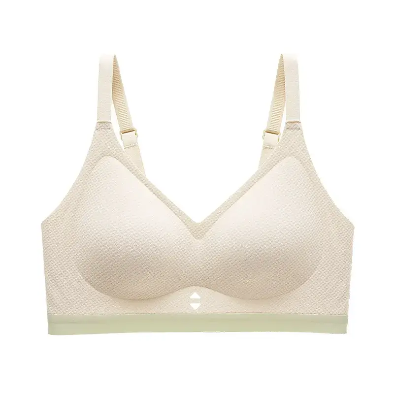 Women's White Cup Push Up Bra with Hollow Design - Image 10