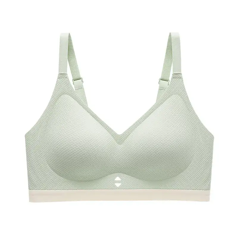Women's White Cup Push Up Bra with Hollow Design - Image 2
