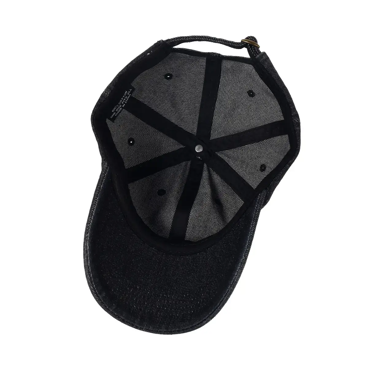 Denim Peaked Cap Women Men Sun Protection 54.5cm - Image 6